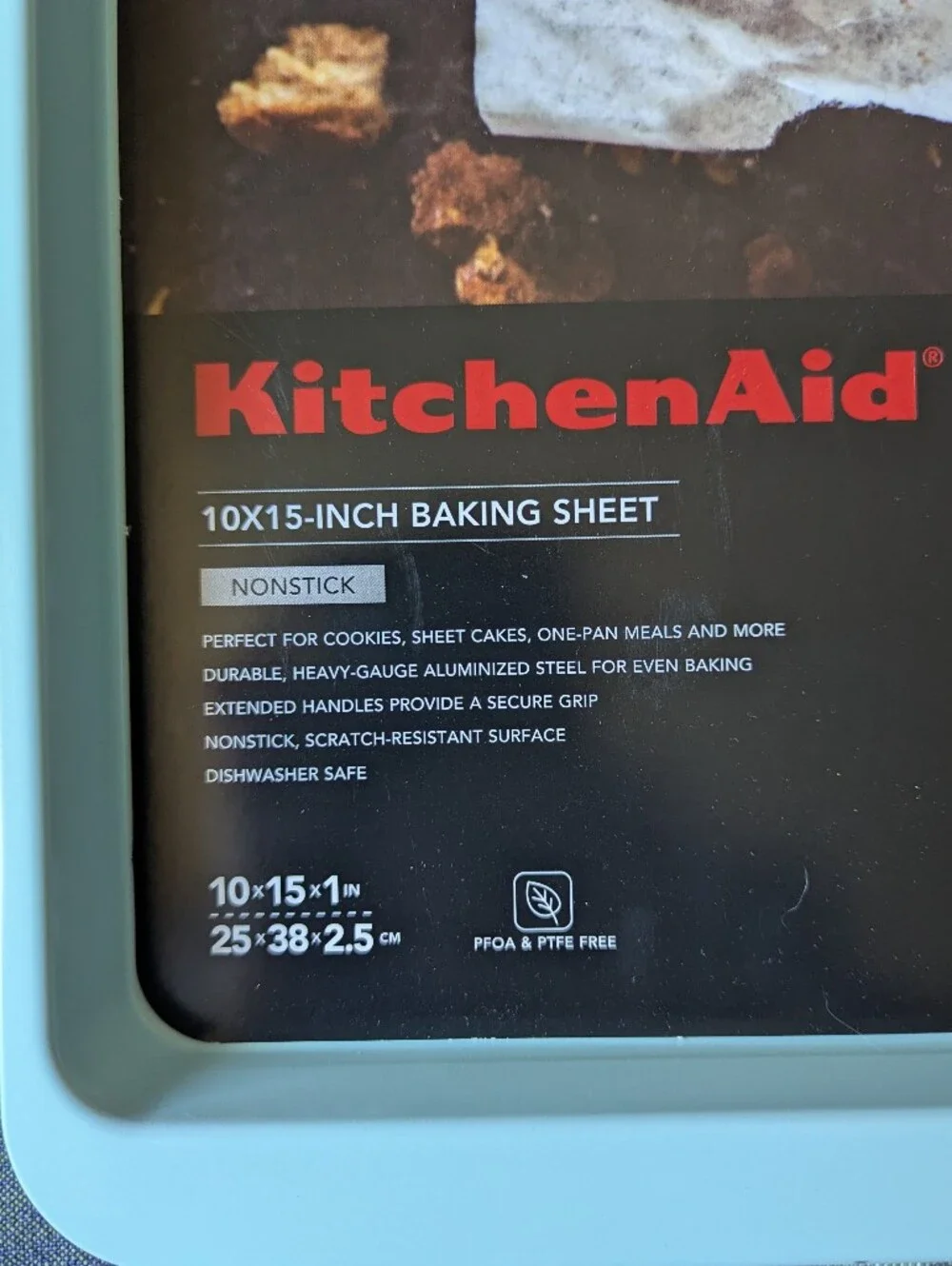 Brand New KitchenAid Light Blue Nonstick Baking Sheet 10x15 Dishwasher Safe